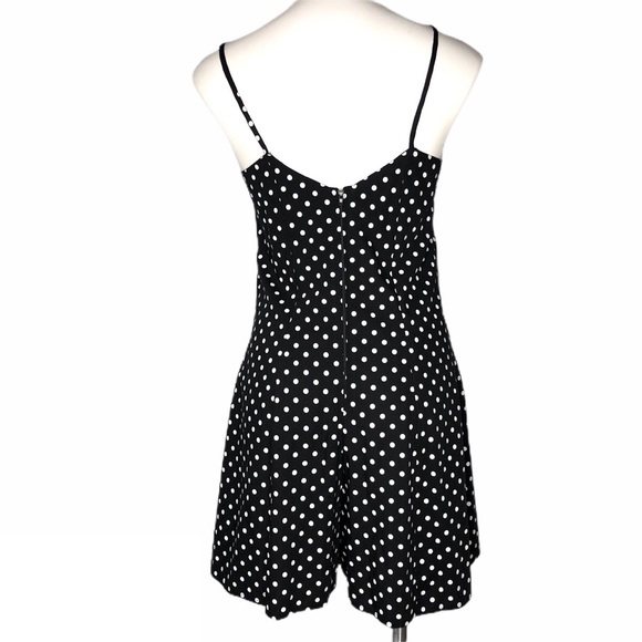 Vintage Nicole Elizabeth B&W Polka Dot Romper - Picture 5 of 8